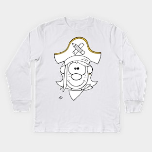 A school pirate Kids Long Sleeve T-Shirt